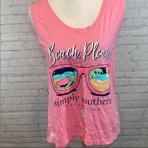 SIMPLY SOUTHERN Beach Please High/Low NWT
Tank Top Pink-Small
